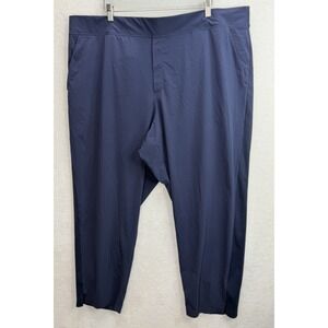 Athleta Women's Brooklyn Navy Blue Ankle Pant Size 24